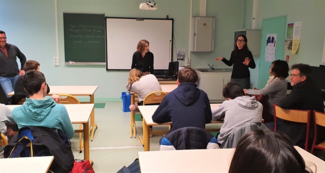 Rencontre avec les élèves de SEGPA de Bellac – Marie-Ange Magne
